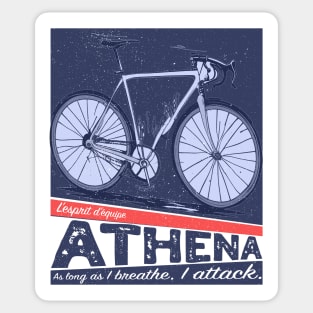 Athena - cycling team spirit Sticker